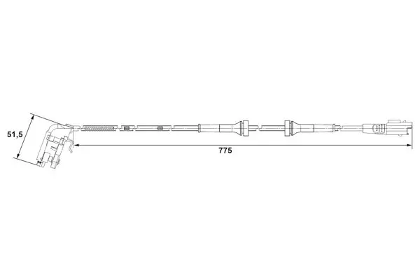 Handler.Part Sensor, wheel speed Bosch 0265007780 1