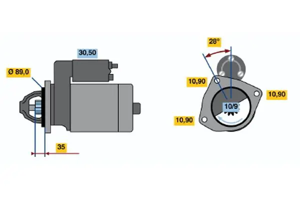 Handler.Part Starter Bosch 0986012430 1