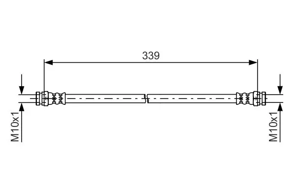 Handler.Part Brake hose Bosch 1987481578 1