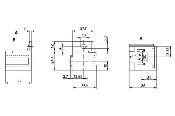 Handler.Part Relay socket Bosch 3334485008 5