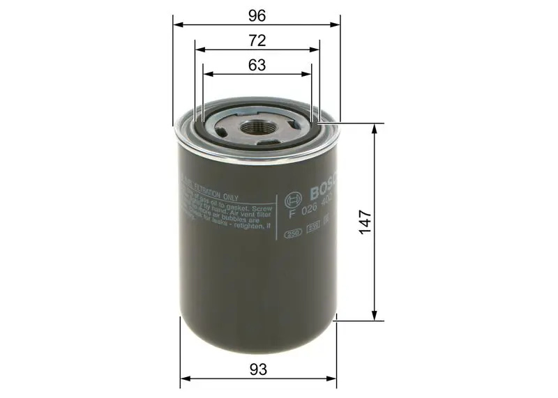 Handler.Part Fuel filter Bosch F026402037 5