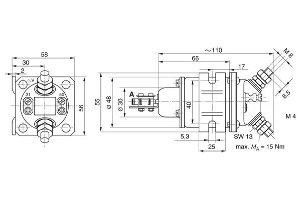 Handler.Part Relay, main current Bosch 0333006004 2