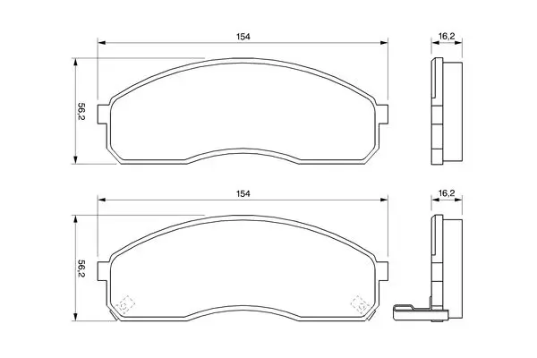 Handler.Part Brake pad set, disc brake Bosch 0986424714 5