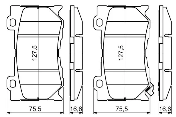 Handler.Part Brake pad set, disc brake Bosch 0986494707 7