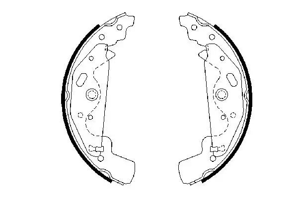 Handler.Part Brake shoe set Bosch 0986487643 2