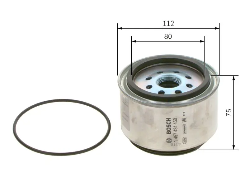 Handler.Part Fuel filter Bosch 1457434450 5