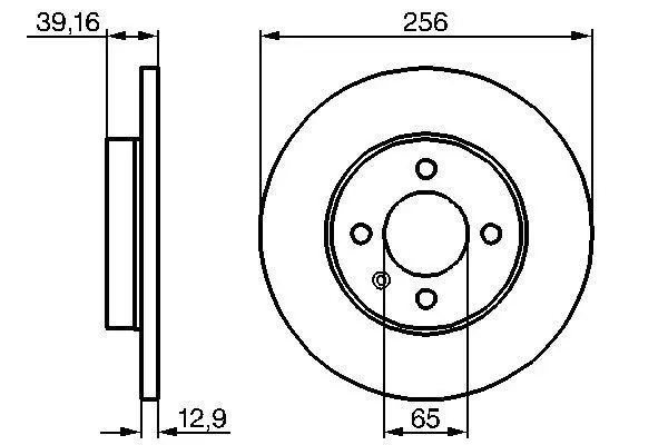 Handler.Part Brake disc Bosch 0986478329 5