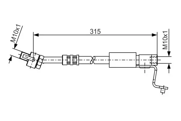 Handler.Part Brake hose Bosch 1987476811 1