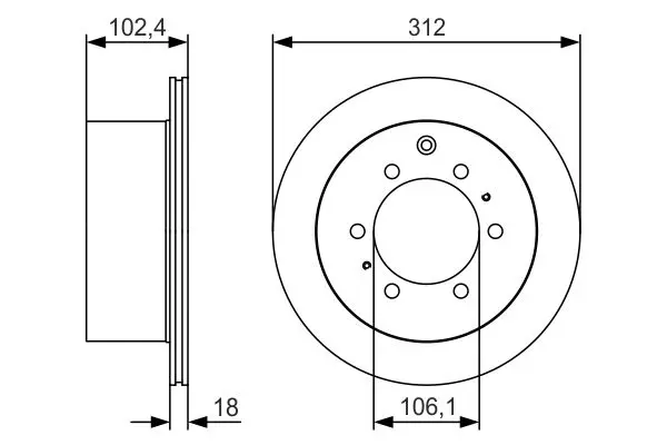 Handler.Part Brake disc Bosch 0986479R57 1