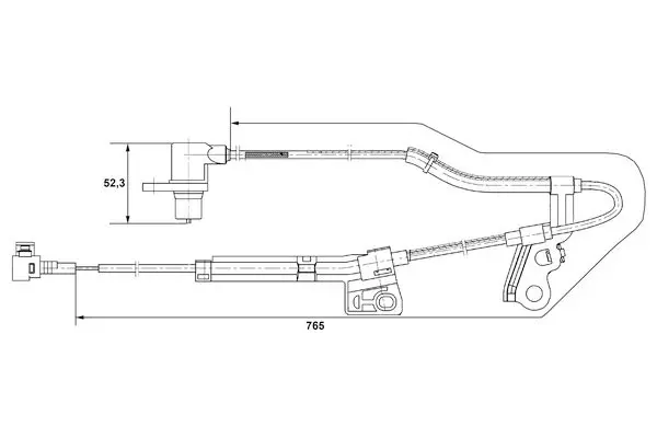 Handler.Part Sensor, wheel speed Bosch 0265006677 5