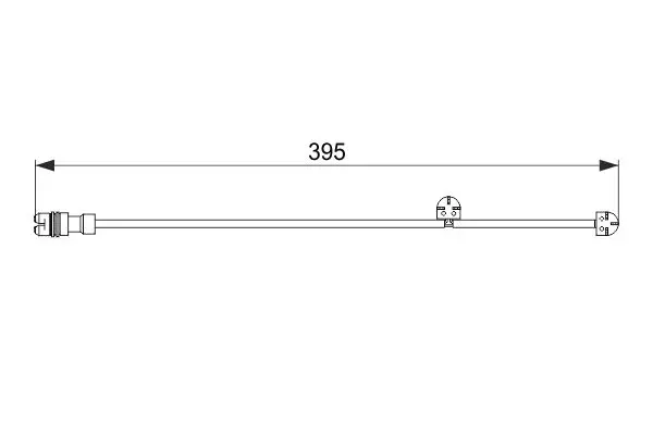 Handler.Part Warning contact, brake pad wear Bosch 1987474559 5