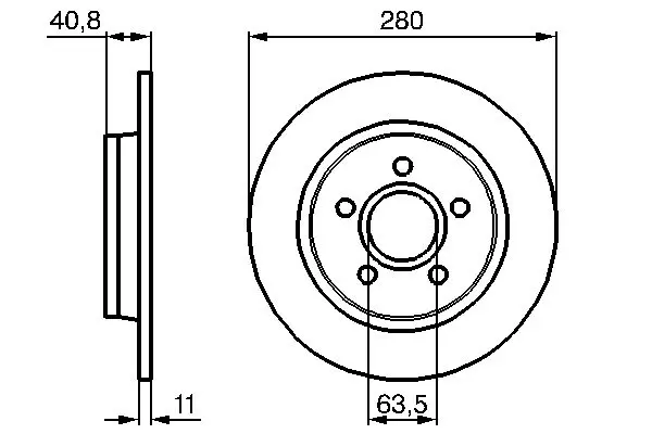 Handler.Part Brake disc Bosch 0986479253 1