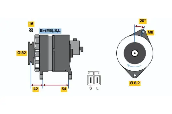 Handler.Part Alternator Bosch 0986042271 1