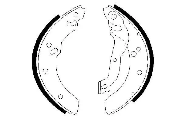 Handler.Part Brake shoe set Bosch 0986487409 1