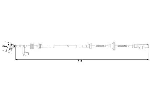 Handler.Part Sensor, wheel speed Bosch 0265007688 1