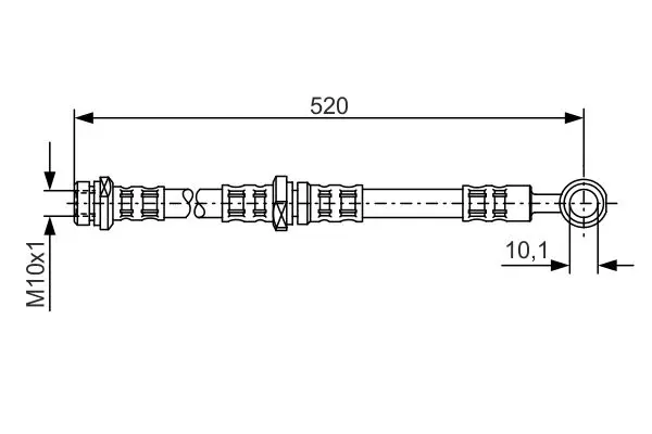 Handler.Part Brake hose Bosch 1987476767 1