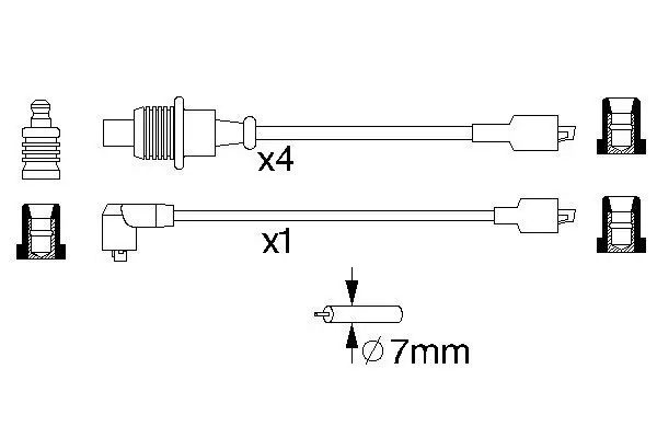 Handler.Part Ignition cable kit Bosch 0986357128 5