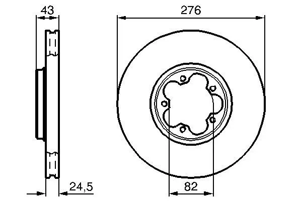 Handler.Part Brake disc Bosch 0986478299 5