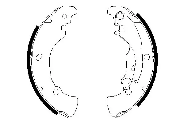 Handler.Part Brake shoe set Bosch 0986487560 2