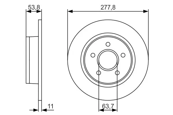 Handler.Part Brake disc Bosch 0986479S51 5