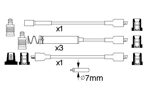 Handler.Part Ignition cable kit Bosch 0986356800 5