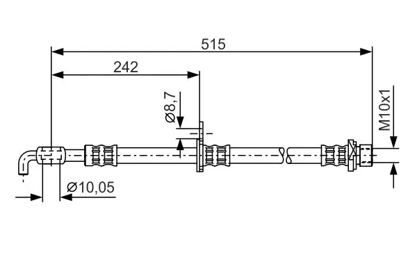 Handler.Part Brake hose Bosch 1987476780 1