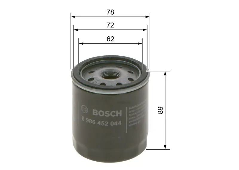 Handler.Part Oil filter Bosch 0986452044 5