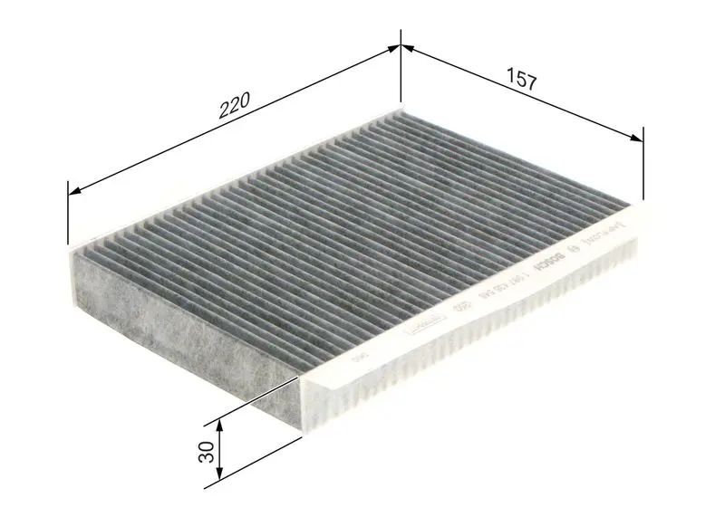 Handler.Part Filter, interior air Bosch 1987435548 5