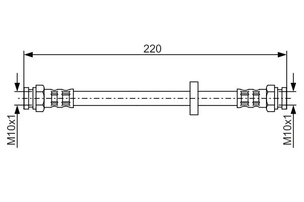 Handler.Part Brake hose Bosch 1987476633 1