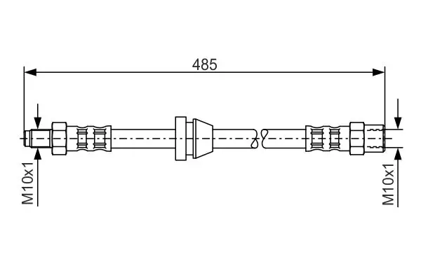 Handler.Part Brake hose Bosch 1987476611 1