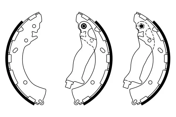 Handler.Part Brake shoe set Bosch 0986487925 5