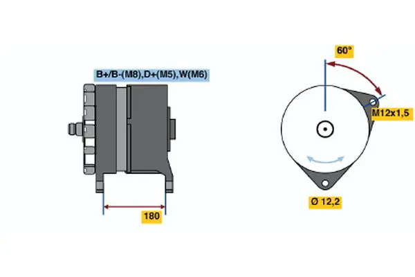 Handler.Part Alternator Bosch 0120689553 1