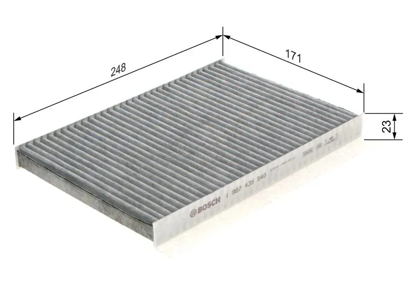 Handler.Part Filter, interior air Bosch 1987435540 5