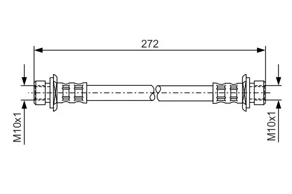 Handler.Part Brake hose Bosch 1987481307 1