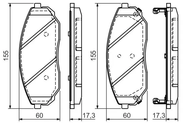 Handler.Part Brake pad set, disc brake Bosch 0986494143 7