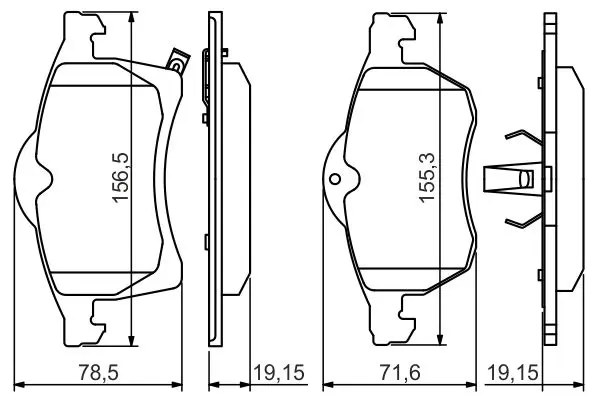 Handler.Part Brake pad set, disc brake Bosch 0986494509 1