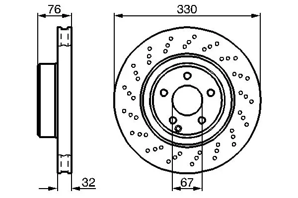 Handler.Part Brake disc Bosch 0986478470 5