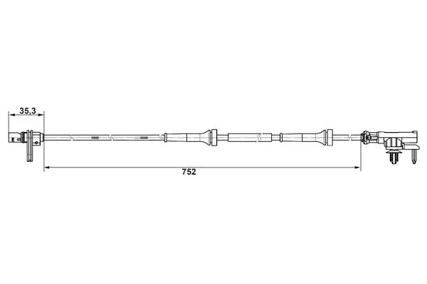 Handler.Part Sensor, wheel speed Bosch 0265007638 5