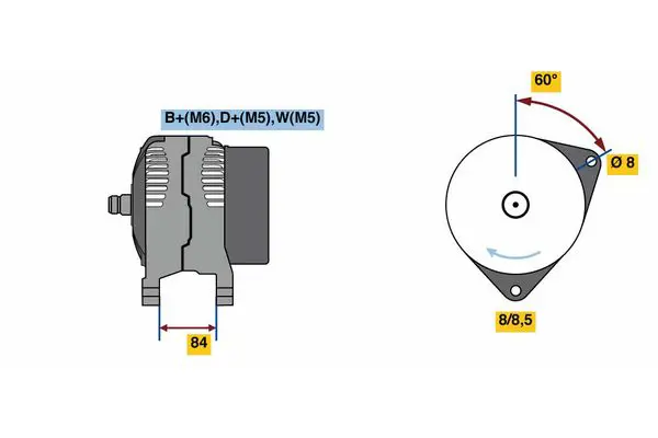 Handler.Part Alternator Bosch 0986080820 1