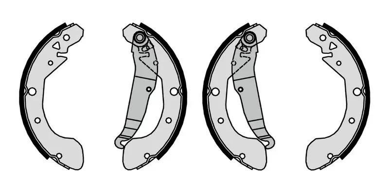 Handler.Part Brake shoe set Bosch F026008026 1