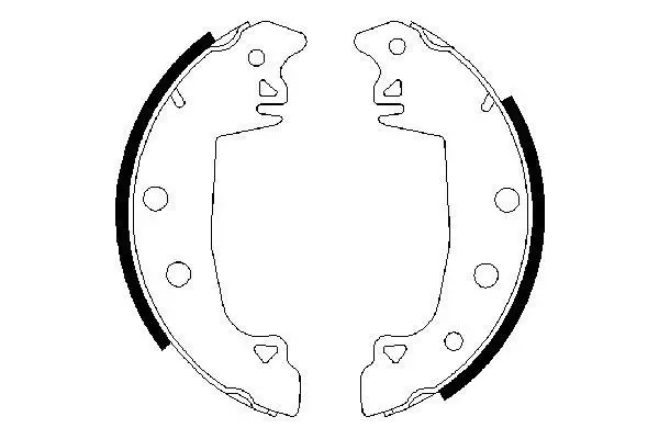 Handler.Part Brake shoe set Bosch 0986487336 1