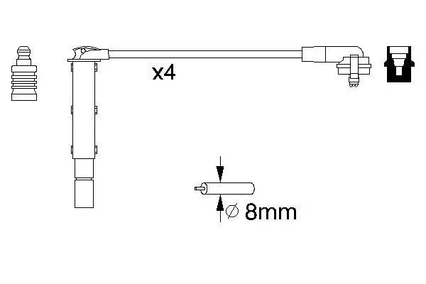 Handler.Part Ignition cable kit Bosch 0986357090 5