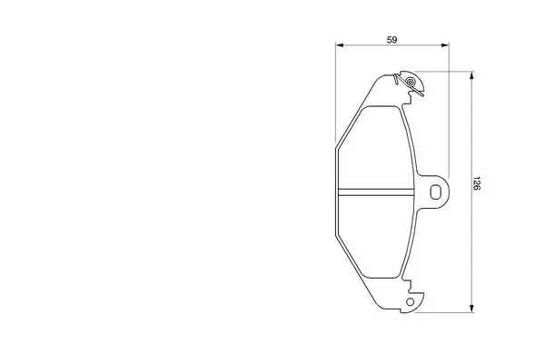 Handler.Part Brake pad set, disc brake Bosch 0986424763 1