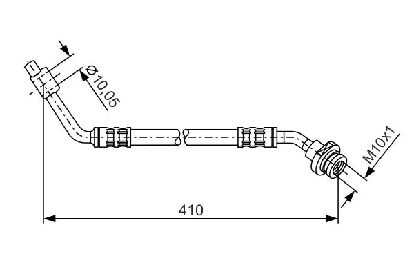 Handler.Part Brake hose Bosch 1987476197 1