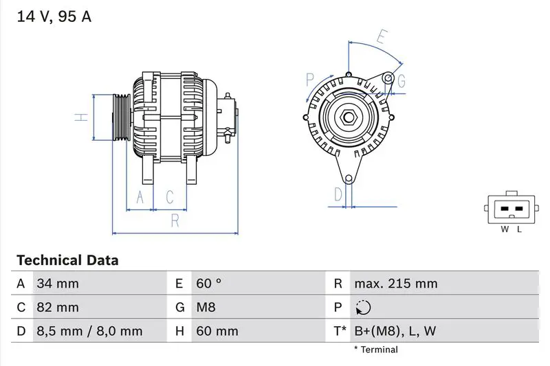 Handler.Part Alternator Bosch 0986043141 1