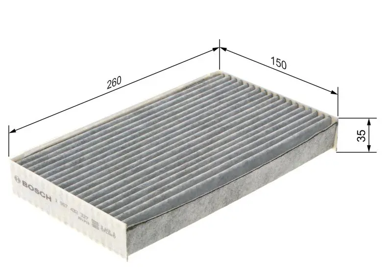 Handler.Part Filter, interior air Bosch 1987432327 5