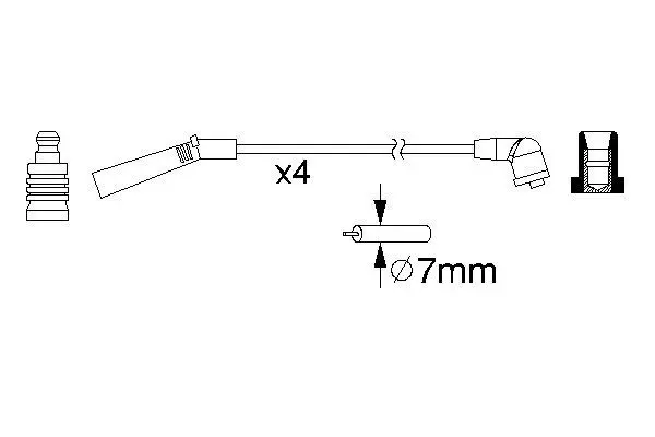 Handler.Part Ignition cable kit Bosch 0986357157 5