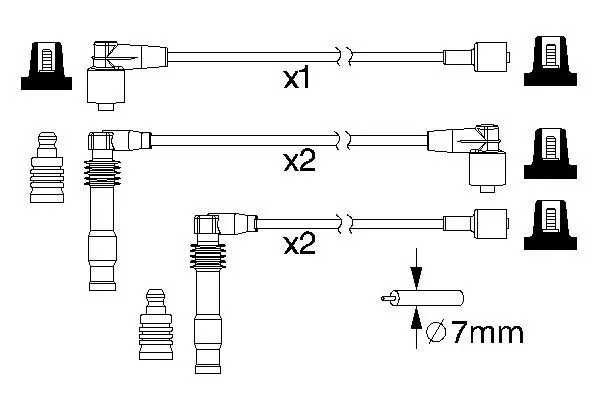 Handler.Part Ignition cable kit Bosch 0986357189 1