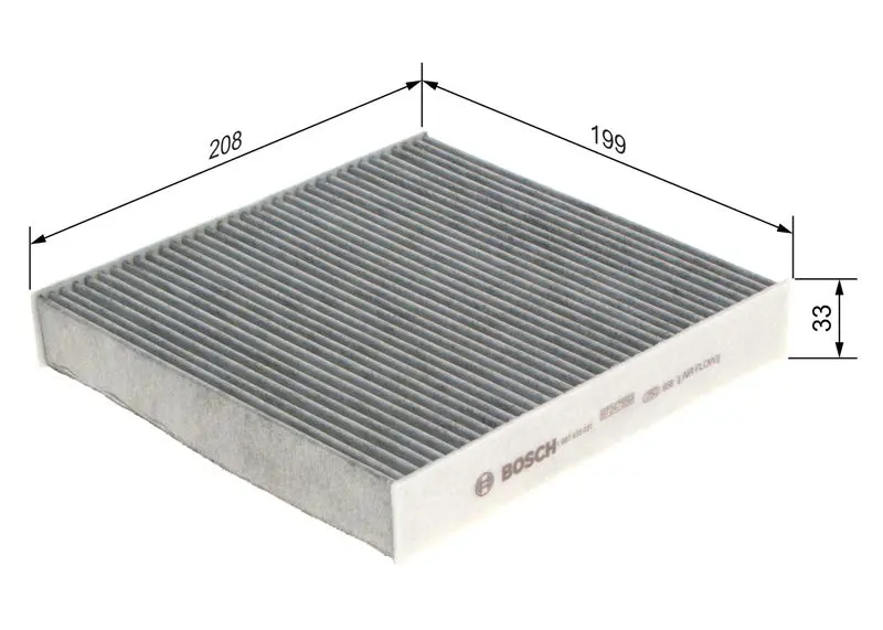 Handler.Part Filter, interior air Bosch 1987435031 5