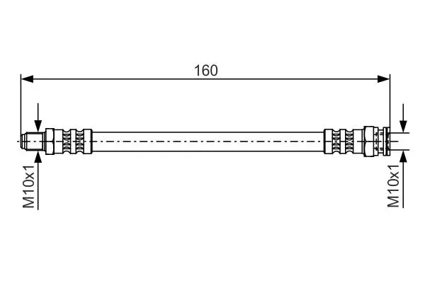 Handler.Part Brake hose Bosch 1987476629 1